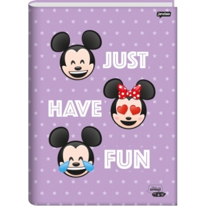 Caderno Brochurão CD 80F Disney Emoji Ref.69377-24
