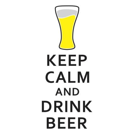 Adesivo Keep Calm and Drink Beer