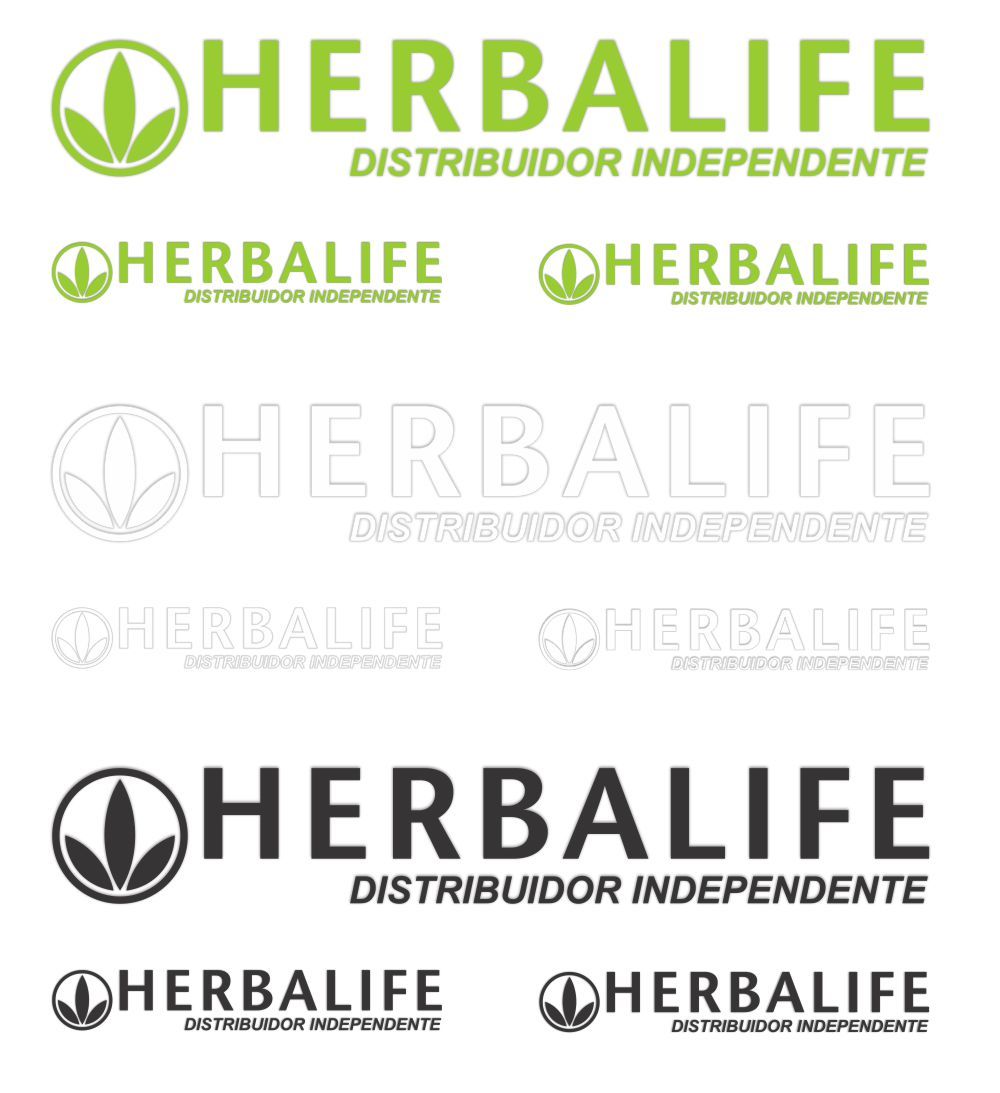Adesivo Herbalife Distribuidor Independente - Kit com 3 Unidades  - Vinil Studio