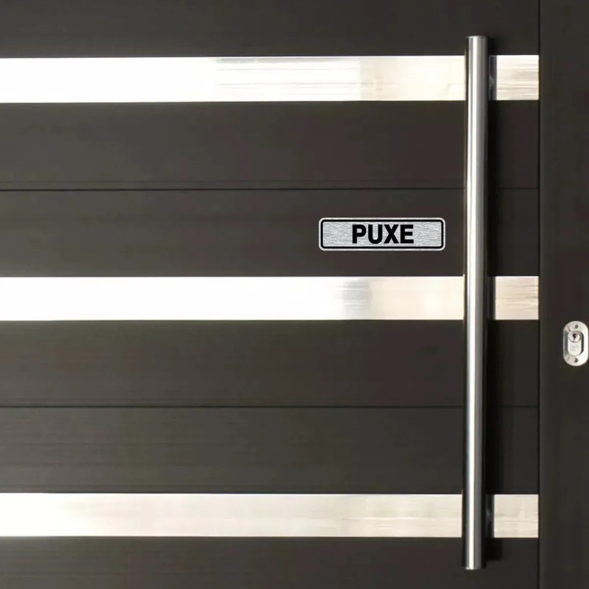Conjunto Puxe e Empurre para portas - Kit com 3 unidades  - Vinil Studio