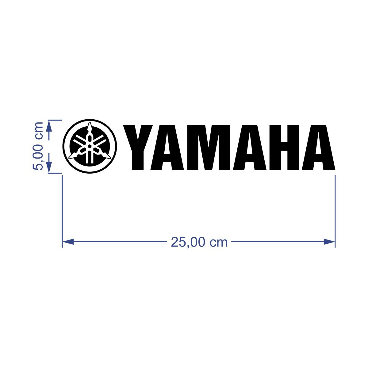 kit 2 Adesivos Yamaha 25x5cm  - Vinil Studio