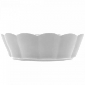 Cj 03 Bowls em Porcelana Pétala Branco Matt 14,5x5cm