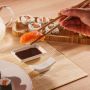 Conjunto P/ Sushi em Bambu e Cerâmica 13 Peças