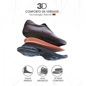 Sapato Social Masculino Jota Pe 3D Vision