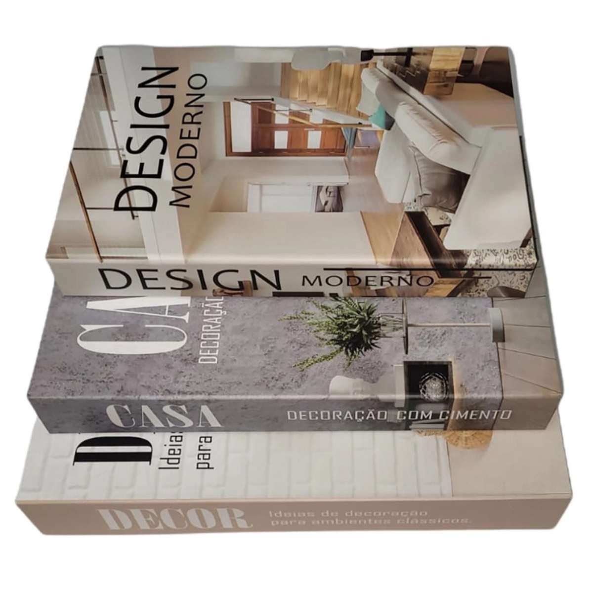 Conjunto Caixa Livro Fake Decorativa 3 Peças - Decor Ideias de Decoração Para ambientes Clássicos