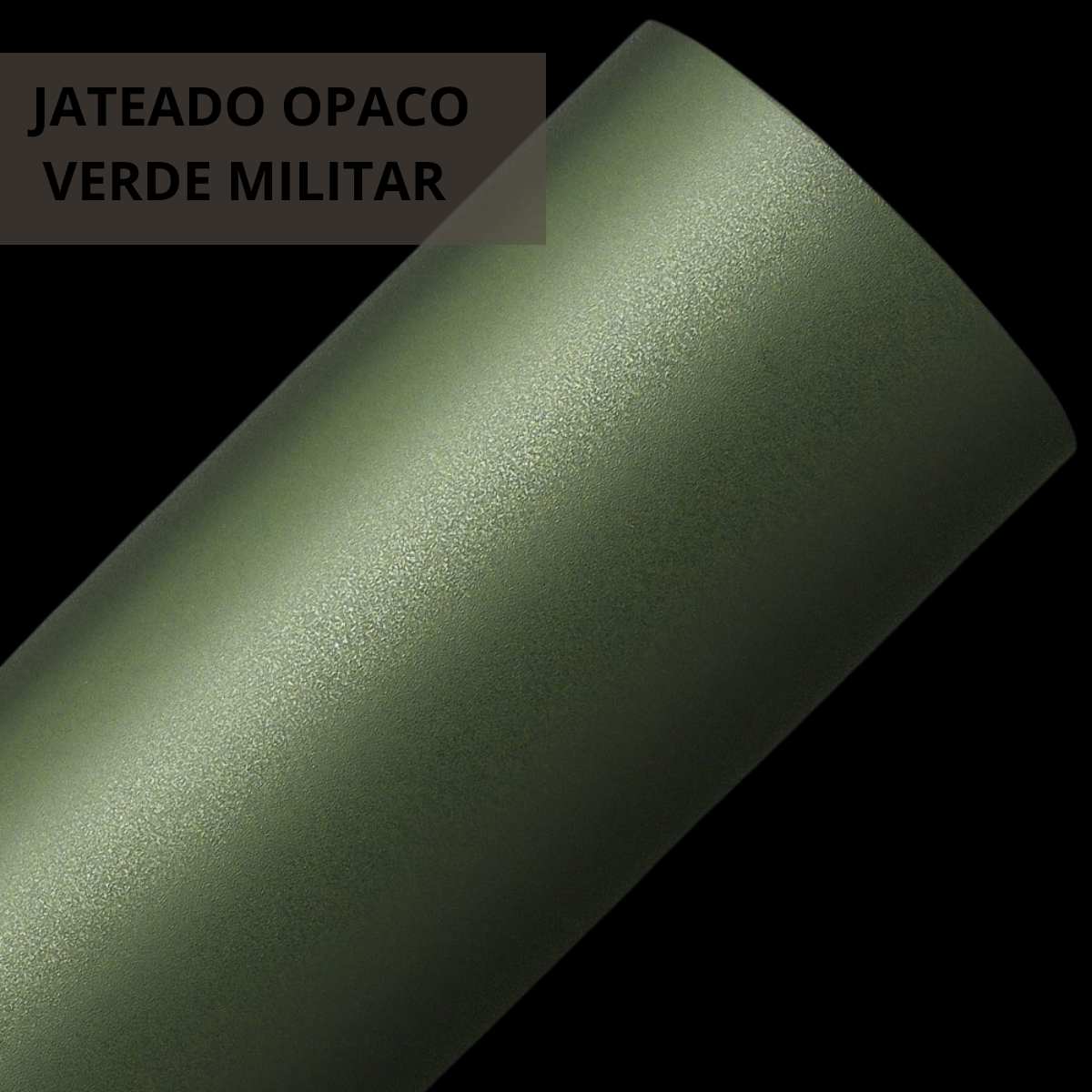 Adesivo Decorativo  Lavável - Jateado Opaco Verde  Militar - 1,38 de largura