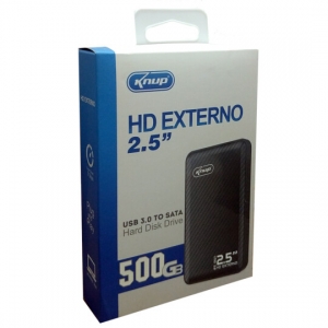HD Externo 500GB 2.5 Polegadas para Armazenamento KNUP