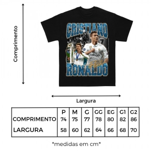 Camiseta Cristiano Ronaldo - Branca