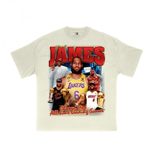 Camiseta LeBron James - Off White