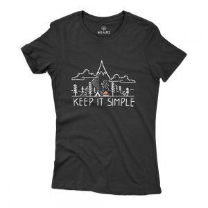 Camiseta Nos Alpes Keep It Simple Feminina