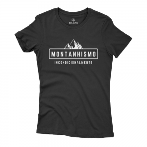 Camiseta Nos Alpes Montanhismo Incondicionalmente Feminina