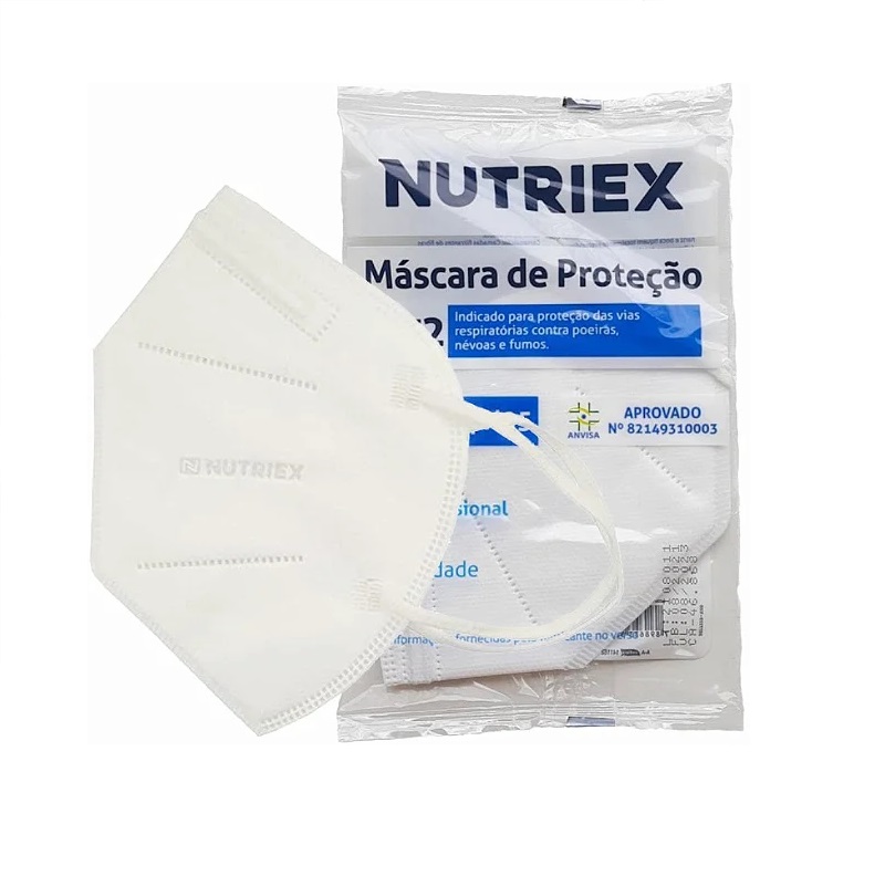 Máscara de Proteção PFF2 Branca Unidade - Nutriex - Foto 1