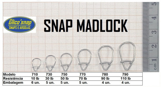 Snap Madlock Glico Snap - Pitstop do Pescador