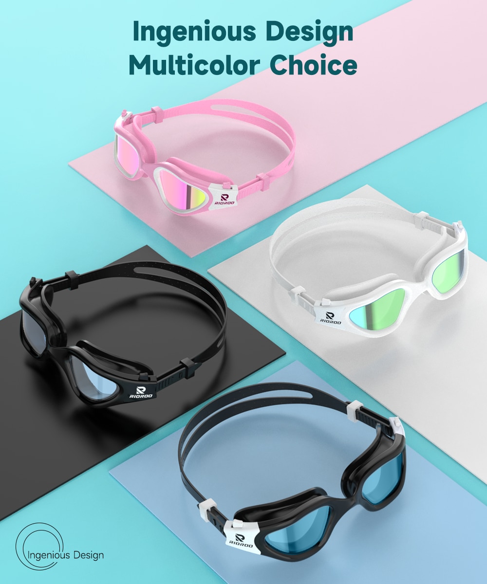 Óculos de natação profissionais para homens e mulheres, anti-nevoeiro, lente de proteção UV, impermeável, ajustável, silicone, óculos de natação na piscina, adulto