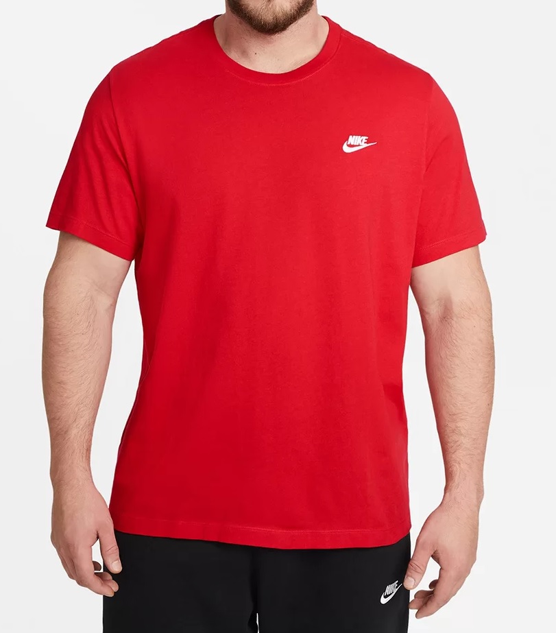 Camiseta Nike MC M NSW Club Vermelha