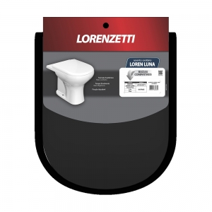 Assento Sanitario Lorenzetti PP Lorenluna - Preto | 7150033