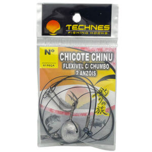 CHICOTE TECHNES CHINU FLEXÍVEL C/ CHUMBO 2 ANZÓIS Nº09