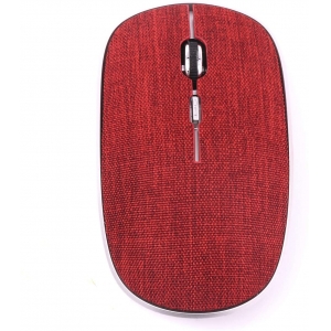 Mouse Sem Fio Bluetooth 1600 dpi Twill Vermelho OEX MS600 - Foto 0