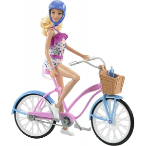 Boneca Barbie Com Bicicleta Original Mattel