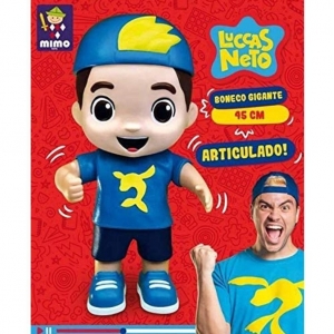 Boneco Luccas Neto Gigante 45cm brinquedo Articulado - Mimo