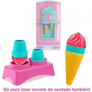 Brinquedo Infantil Geladeira Divertida Gela Sorvetinho Sweet Fantasy