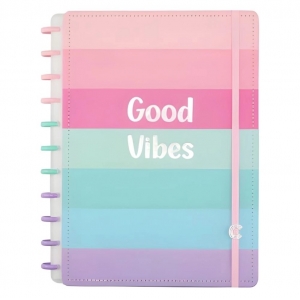 Caderno Inteligente Good Vibes By Indy Grande Tons Pastei