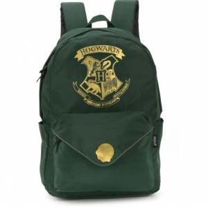 Mochila Escolar Luxcel Personagens Harry Potter Verde