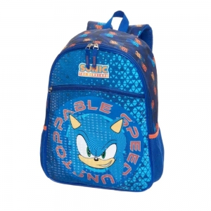 Mochila Escolar Sonic Geomaze - Pacific Azul