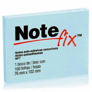 Notas Adesivas 100fls 76x102mm Azul NoteFix