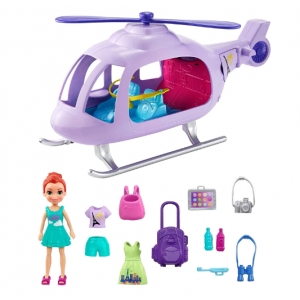 Polly Pocket! Helicóptero de Férias da Polly, Mattel