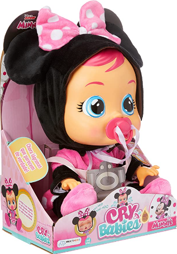 Brinquedo Infantil Boneca Crybabies Minnie Multikids