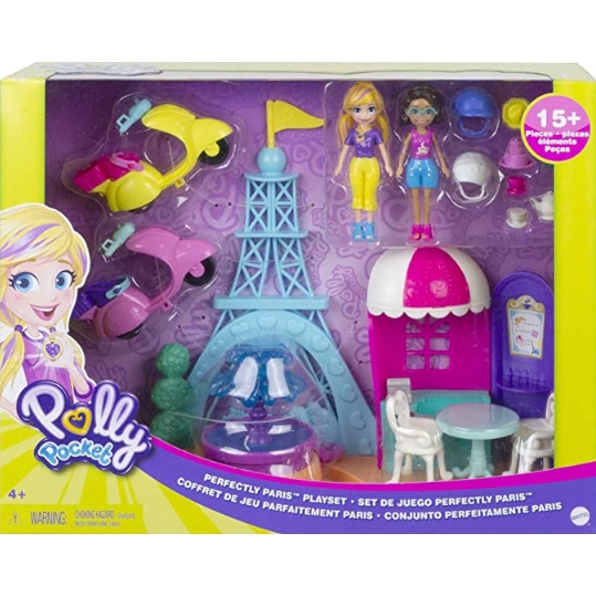 Polly Pocket Perfeitamente Paris com Veículo Mattel GKL61