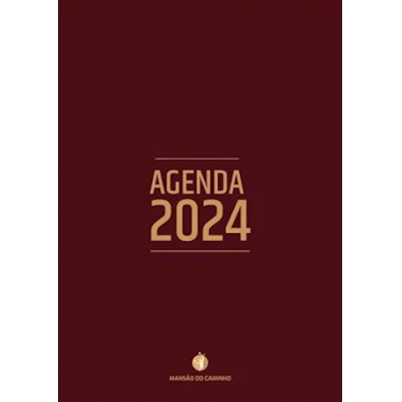 Agenda Institucional da Mansão do Caminho 2024 (Bordô) - Capa Dura