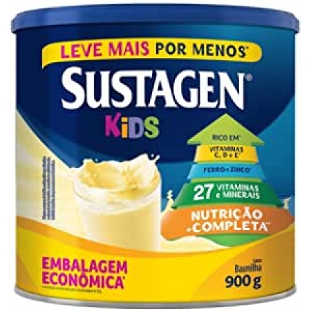 Complemento Alimentar Infantil Sustagen Kids Baunilha 900g