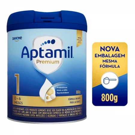 Fórmula Infantil Aptamil Premium 1 0 a 6 meses 800g