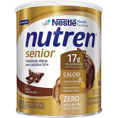 Suplemento Alimentar Nutren Senior 50+ Sabor Chocolate 740g