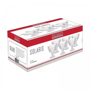 Conjunto de 6 Taças Sobremesa com Pé Solaris TCSV-004 - Hauskraft