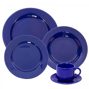 Aparelho de Jantar e Chá Azul 20 pçs 023008 - Biona