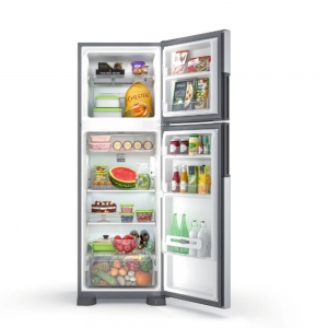 Refrigerador Consul Frost Free Duplex CRM44AK 386L com Altura Flex Inox 127v