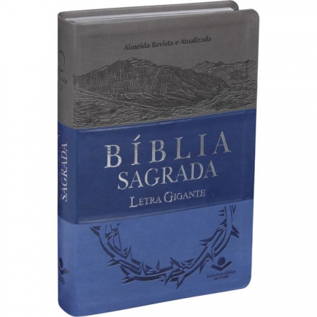 Bíblia Sagrada - ARA - Letra Gigante - Capa Triotone Azul Luxo