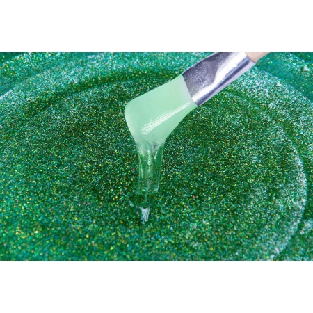 Resina Epóxi 1KG + Glitter Verde Holografico AG