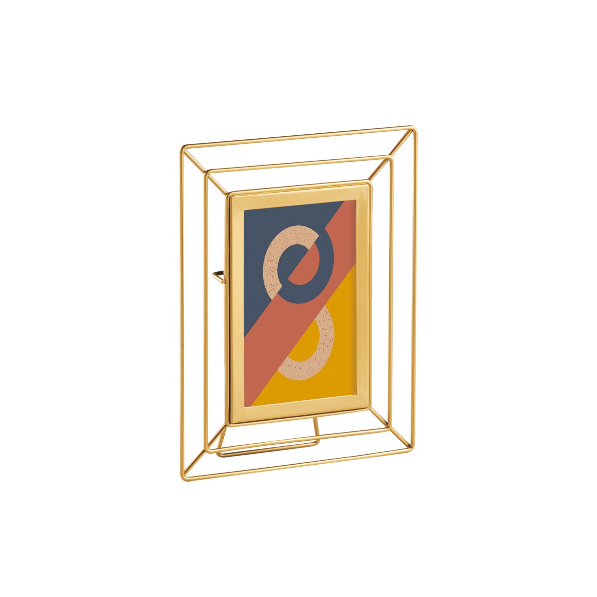 Porta-retrato em Metal dourado - 10x15cm