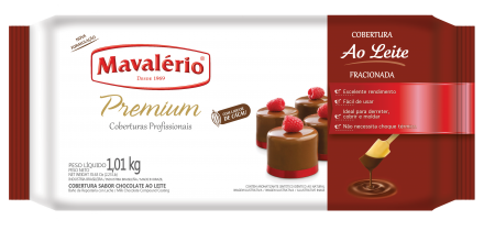 Cobertura Chocolate Premium Barra - 1010kg ao Leite ? Mavalerio