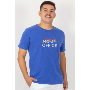 Camiseta Estonada King Joe Home Office | Azul Royal
