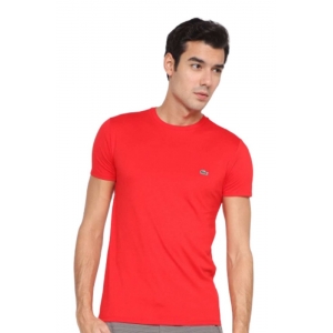Camiseta Lacoste Algodão Pima | Vermelha