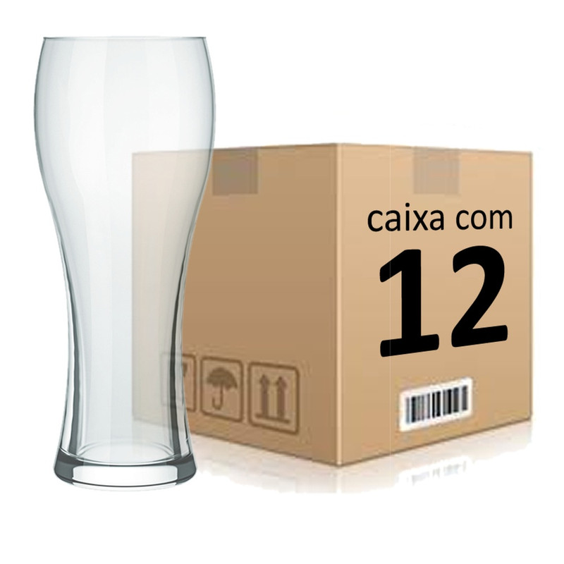 Copo Cerveja 680Ml Joinville Caixa Com 12 Peças Ref.7941 Nadir Figueiredo