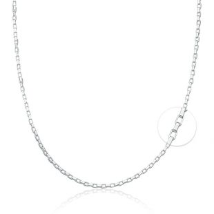 Corrente de Prata Masculina Cartier Cadeado P 60cm: Estilo e Detalhes Únicos