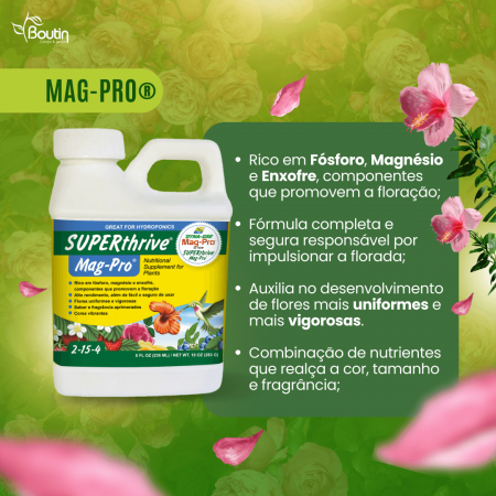 Fertilizante Líquido Concentrado: Suplemento para o Desenvolvimento de Frutas e Flores SUPERthrive Mag-Pro 3,79L - Rende até 12.600 Litros