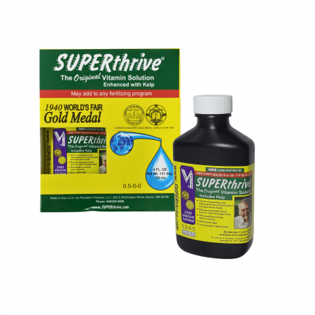 SuperThrive 120 ml Fertilizante orgânico simples Classe A Reg. PR0008206000055 0,4N 9,6C Fluido 1,09g/L lote BR28102022