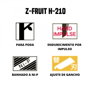 Serrote Podador Z-Fruit H-210 Para Frutas de Caroço e Citrus 210mm com Bainha ZETSAW